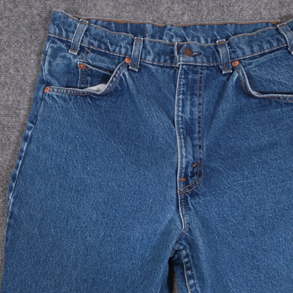 VTG Levis 517 Orange Tab Jeans Mens 31x30* Medium Wash Straight Leg Classic Fit
